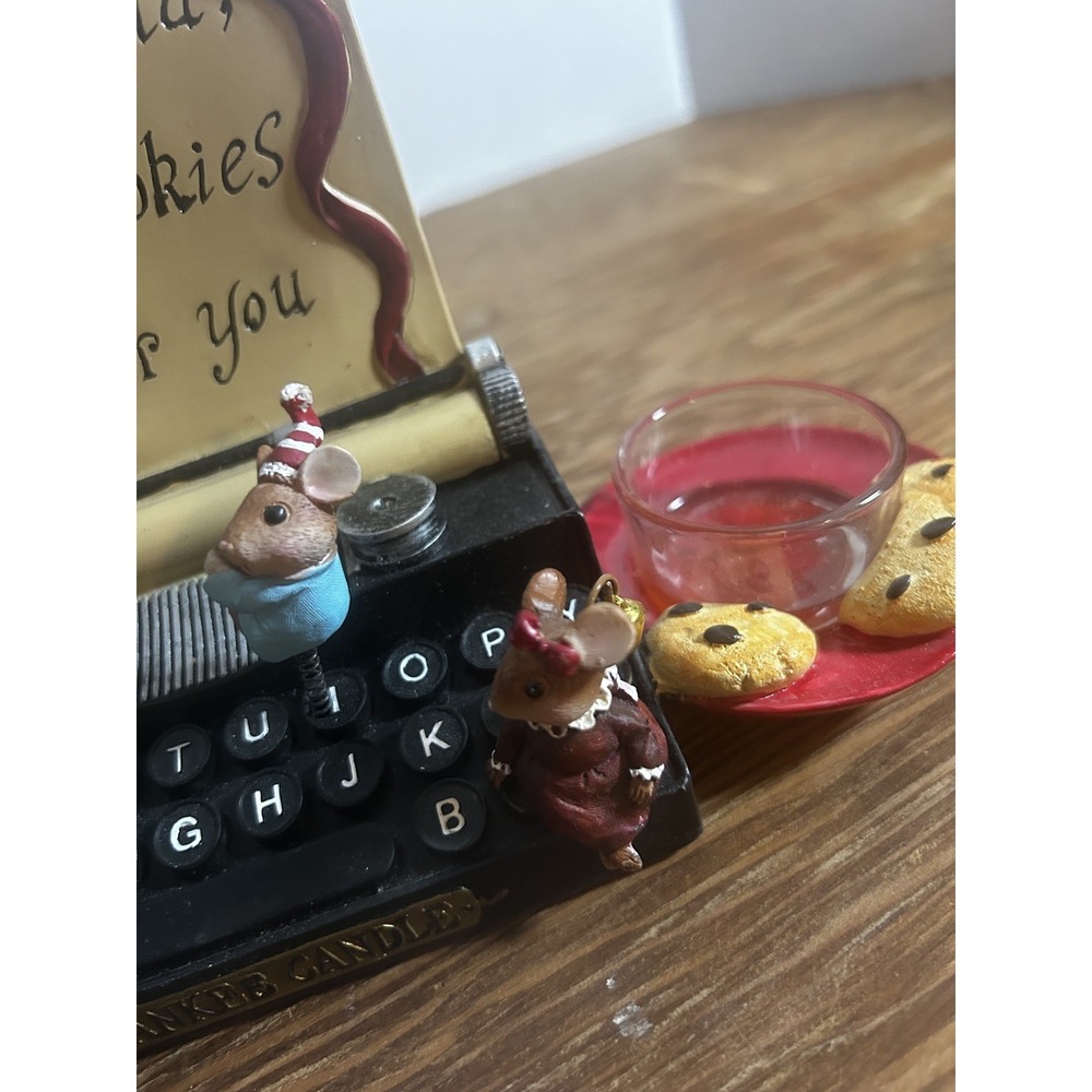 Yankee Candle Mouse Bundle Typewriter Tealight and Mouse Votive Letters to Santa - Picture 11 of 16